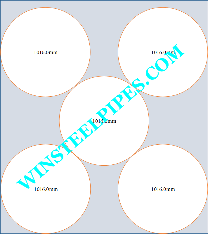 1016.0mm LSAW steel pipe into container