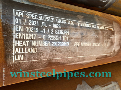 28-inch LSAW Steel Pipe in Container